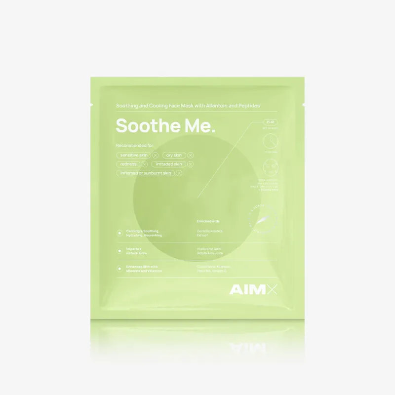 SOOTHING SHEET MASK WITH PEPTIDES "Soothe Me" AIMX SOOTHING SHEET MASK WITH PEPTIDES "Soothe Me" AIMX