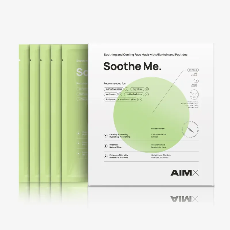 SOOTHING SHEET MASK WITH PEPTIDES "Soothe Me" AIMX SOOTHING SHEET MASK WITH PEPTIDES "Soothe Me" AIMX