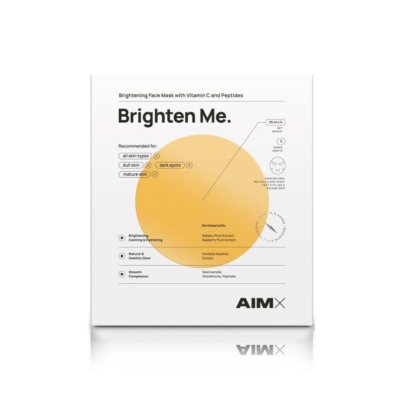 SHEET MASK WITH VITAMIN C "Brighten Me" AIMX SHEET MASK WITH VITAMIN C "Brighten Me" AIMX