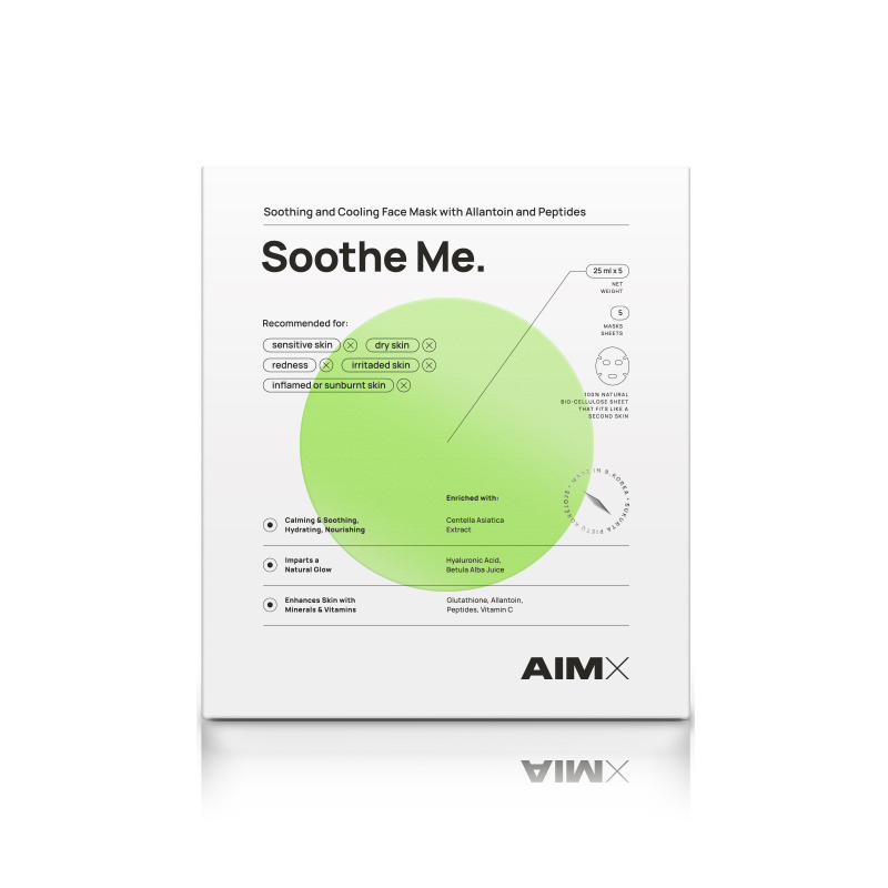 SOOTHING SHEET MASK WITH PEPTIDES "Soothe Me" AIMX SOOTHING SHEET MASK WITH PEPTIDES "Soothe Me" AIMX