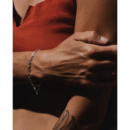 No More PAPER CLIP BRACELET SILVER