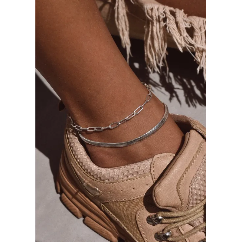No More PAPER CLIP ANKLET SILVER No More PAPER CLIP ANKLET SILVER