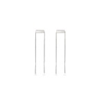 No More CHUNNEL STUD EARRINGS SILVER