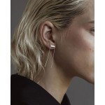 No More CHUNNEL STUD EARRINGS SILVER