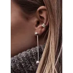 No More LINE EAR CUFF SILVER