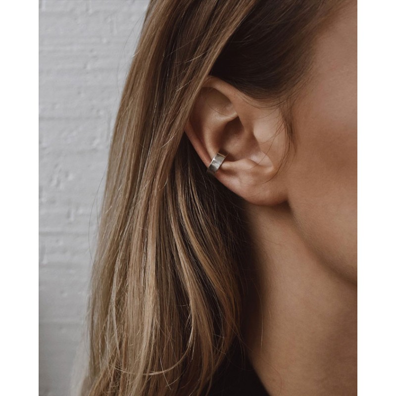 No More FLAT EAR CUFF SILVER