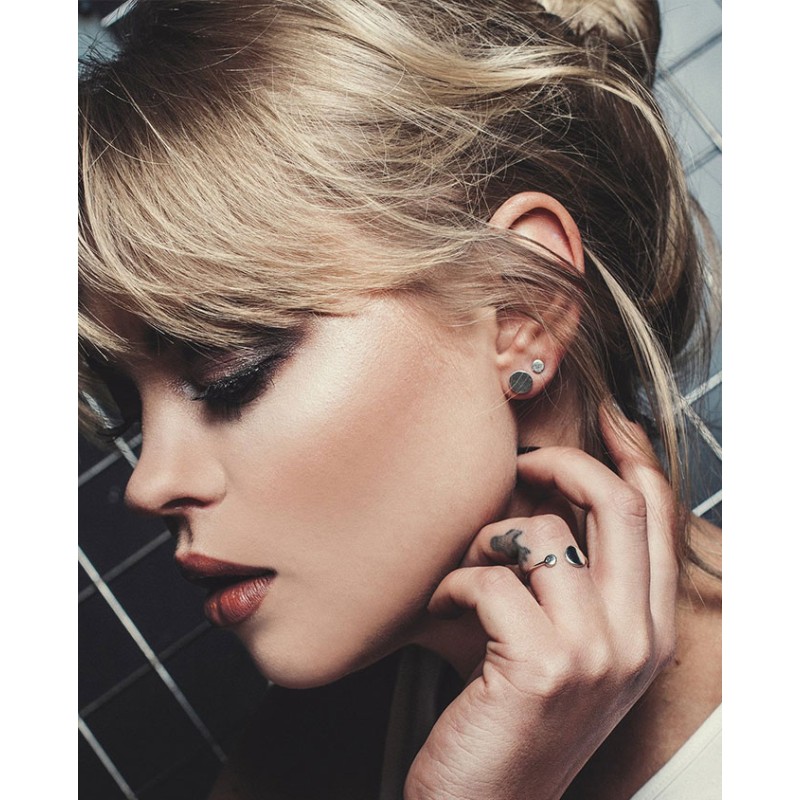 No More DIFFERENT TWINS EARRINGS SILVER No More DIFFERENT TWINS EARRINGS SILVER