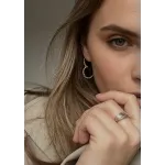 No More BOLD HEART HOOPS SILVER No More BOLD HEART HOOPS SILVER