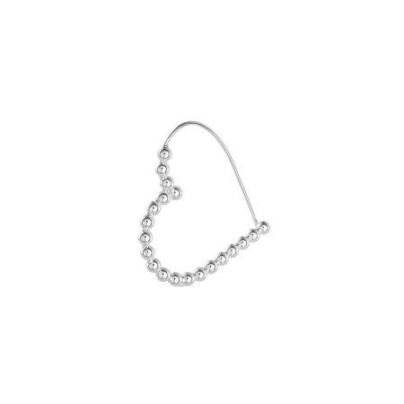 No More BOLD HEART HOOPS SILVER