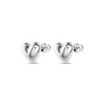 No More HEARTBEAT STUD EARRINGS SILVER