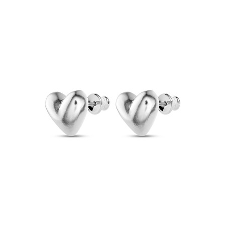 No More HEARTBEAT STUD EARRINGS SILVER
