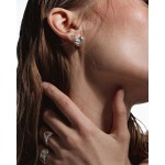 No More HEARTBEAT STUD EARRINGS SILVER