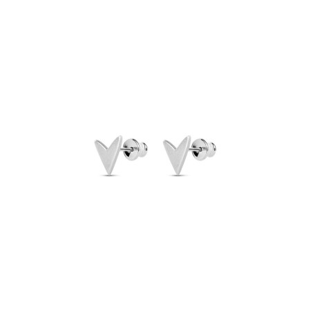 No More LOVE STUD EARRINGS SILVER