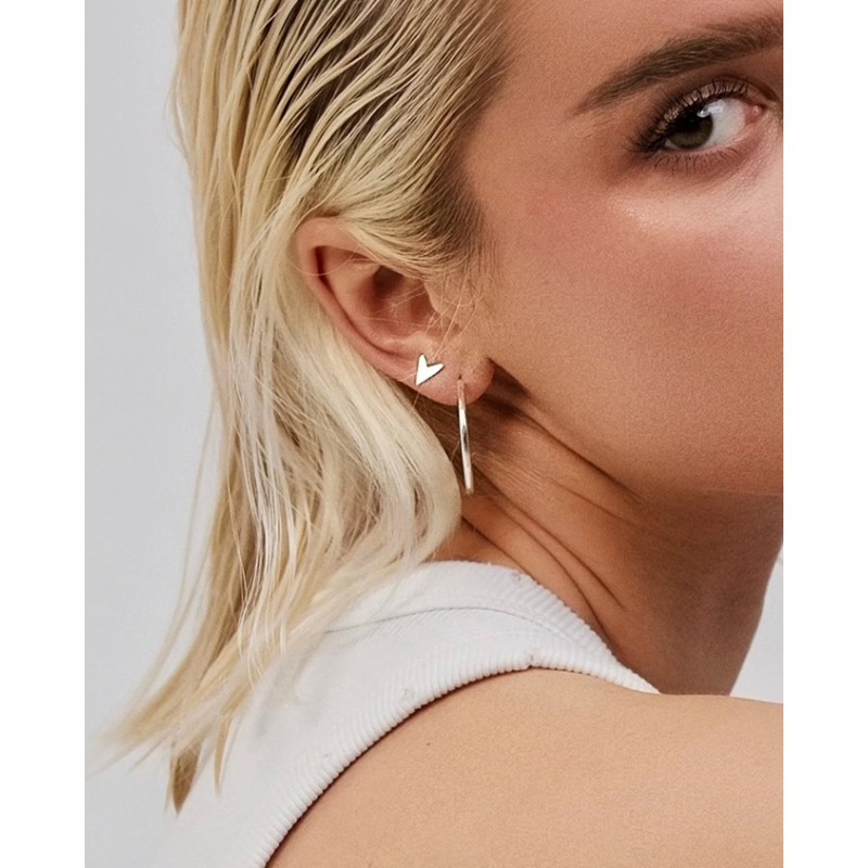 No More LOVE STUD EARRINGS SILVER No More LOVE STUD EARRINGS SILVER