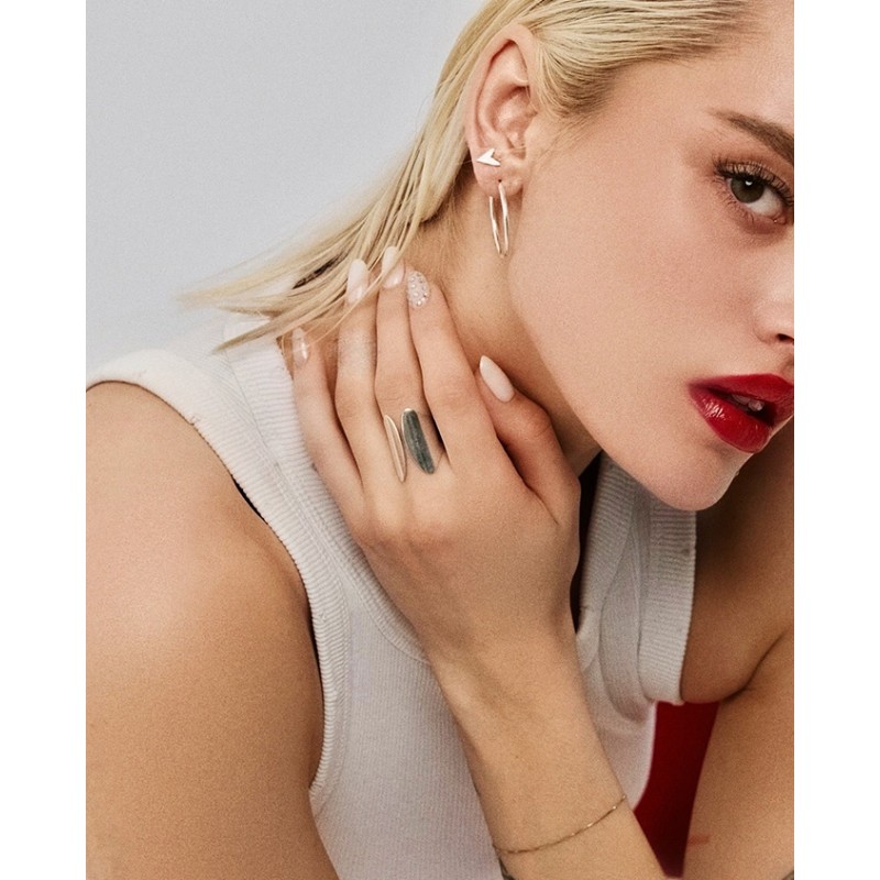 No More LOVE STUD EARRINGS SILVER No More LOVE STUD EARRINGS SILVER