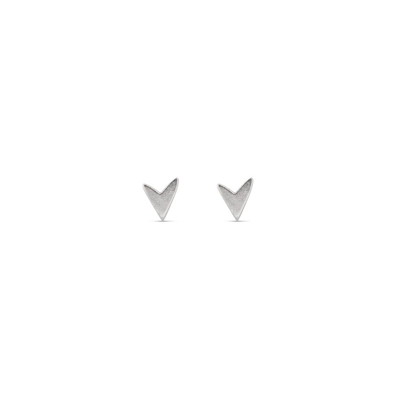 No More LOVE STUD EARRINGS SILVER No More LOVE STUD EARRINGS SILVER