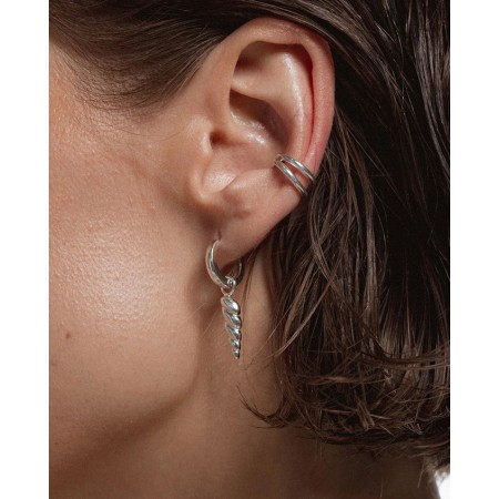 No More MINI RIPPLES EAR CUFF SILVER