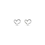 No More OPEN HEART STUD EARRINGS SILVER No More OPEN HEART STUD EARRINGS SILVER