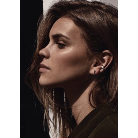 No More SQUARE STUD EARRINGS SILVER