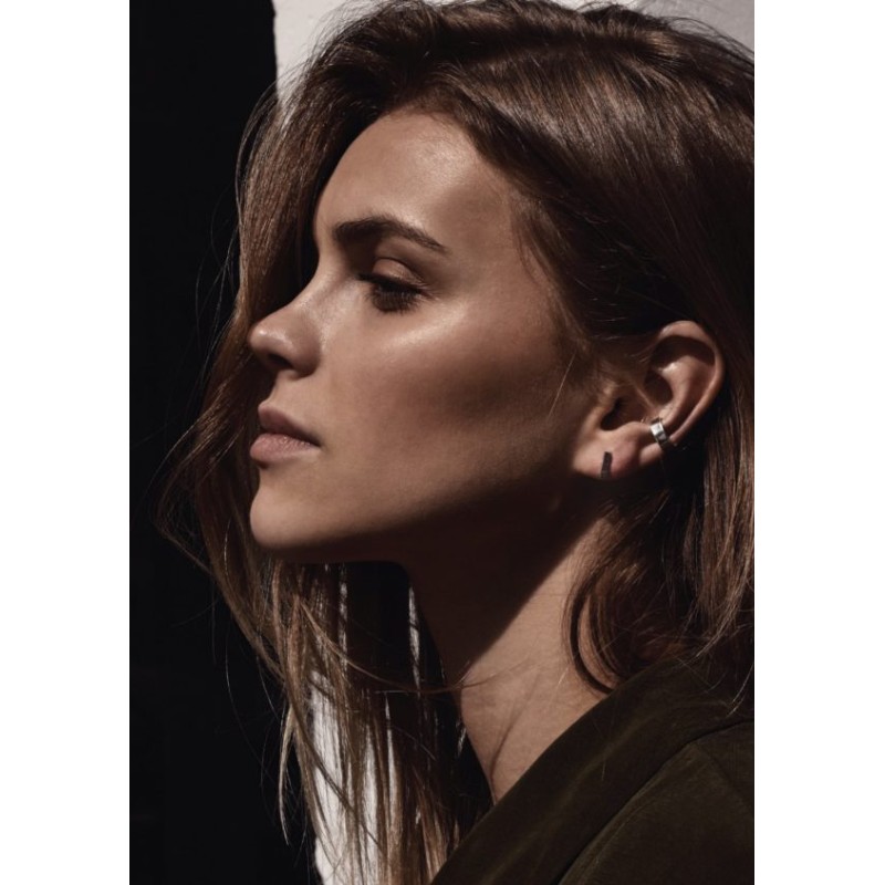No More SQUARE STUD EARRINGS SILVER No More SQUARE STUD EARRINGS SILVER