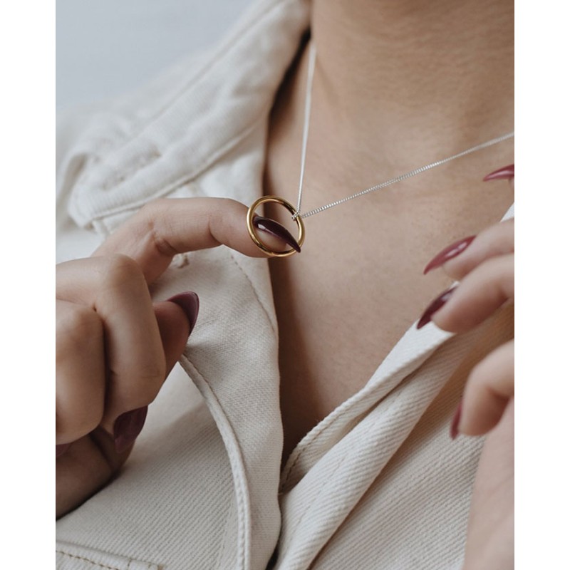 No More CIRCLE NECKLACE GOLD No More CIRCLE NECKLACE GOLD