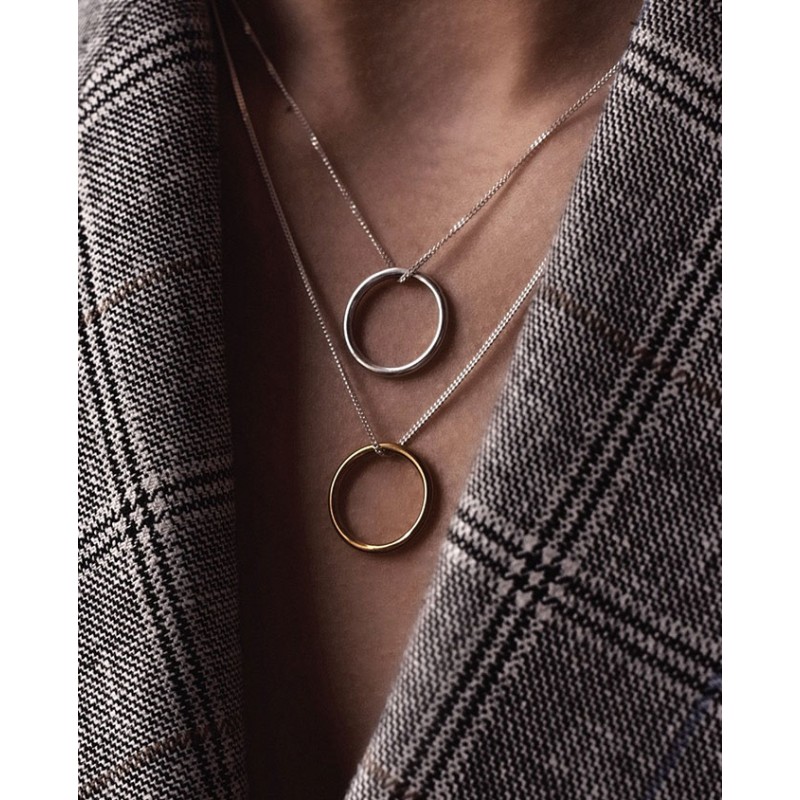 No More CIRCLE NECKLACE SILVER No More CIRCLE NECKLACE SILVER