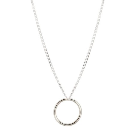 No More CIRCLE NECKLACE SILVER