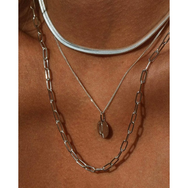 No More PAPER CLIP Y-NECKLACE SILVER No More PAPER CLIP Y-NECKLACE SILVER