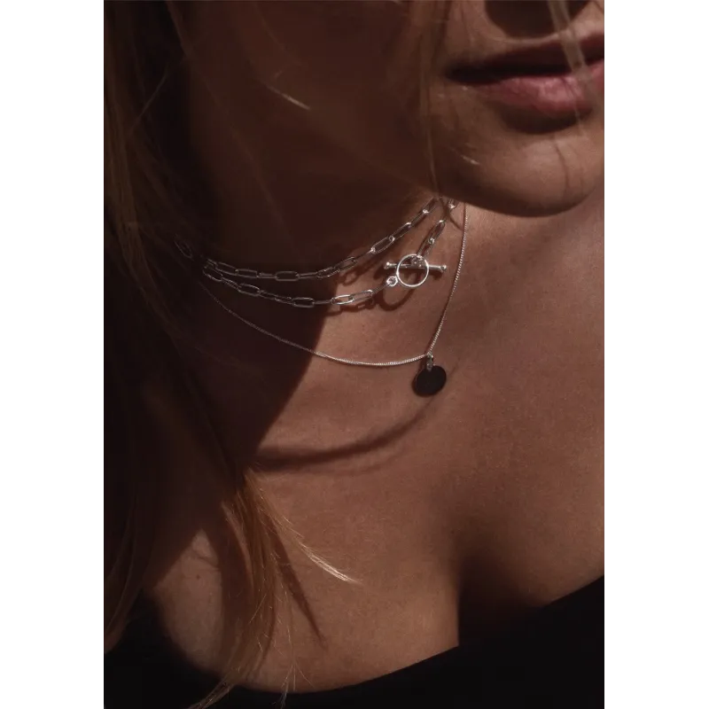 No More PAPER CLIP CHOKER SILVER No More PAPER CLIP CHOKER SILVER