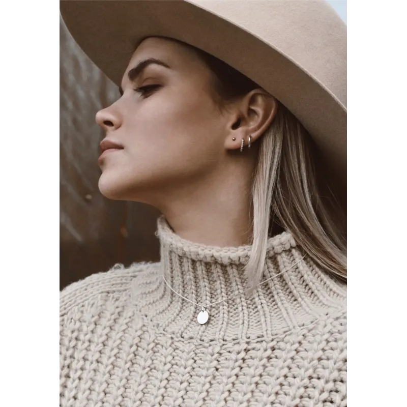 No More PLATE NECKLACE SILVER No More PLATE NECKLACE SILVER