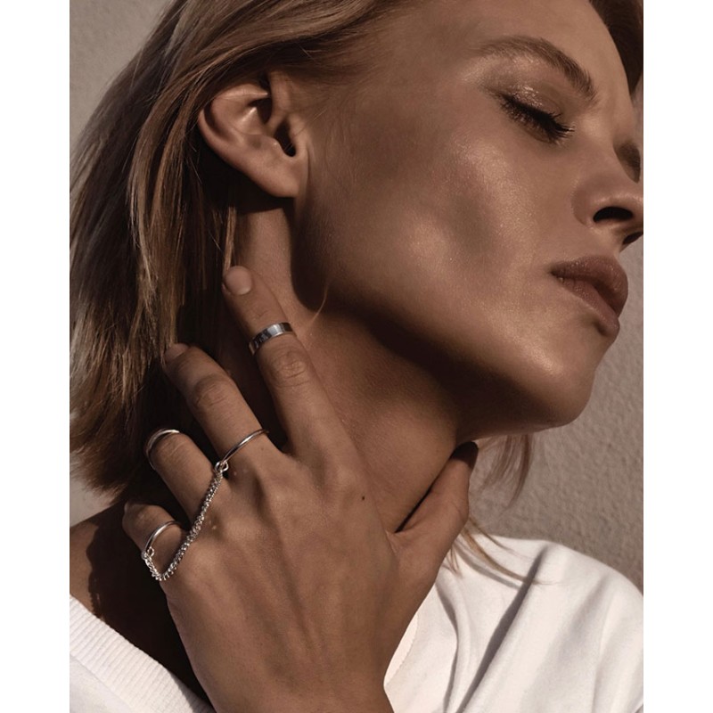 No More CHAINED RINGS SILVER