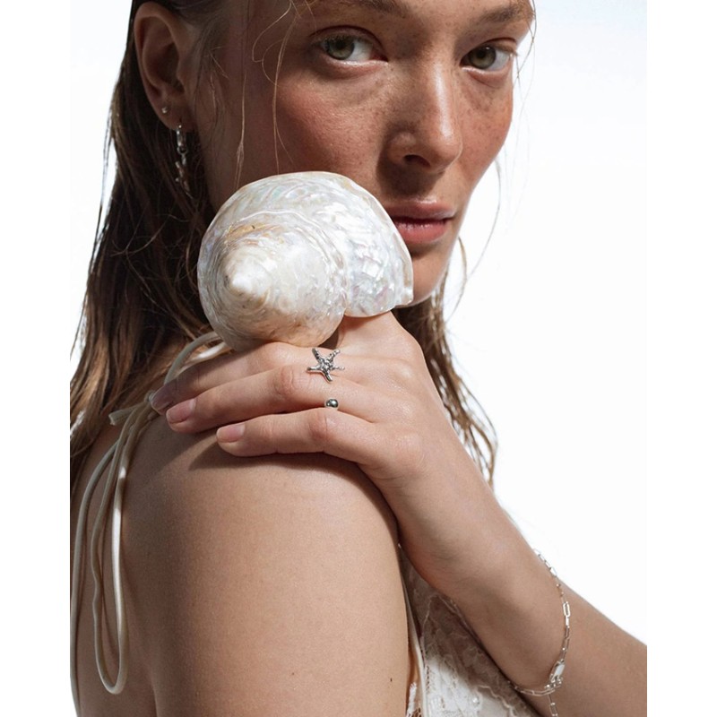 No More SEA STAR OPEN RING SILVER