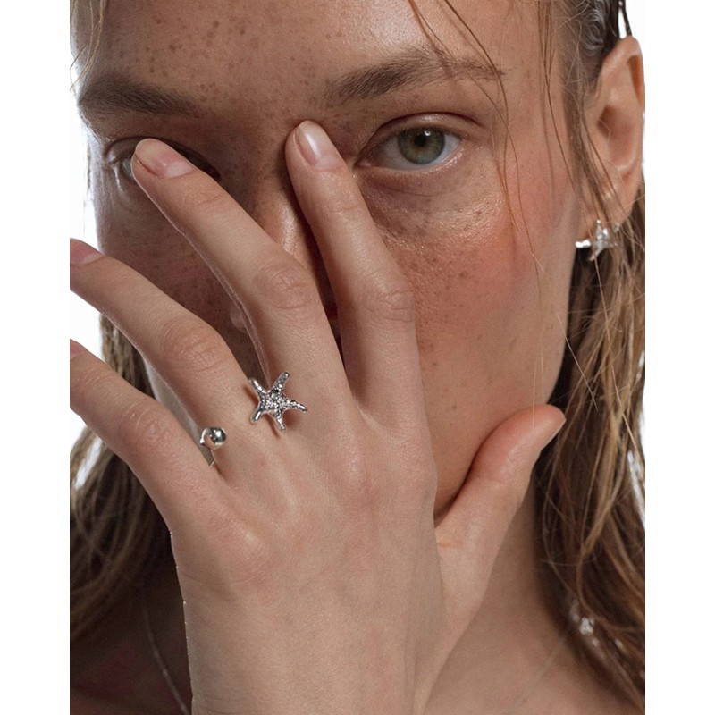 No More SEA STAR OPEN RING SILVER