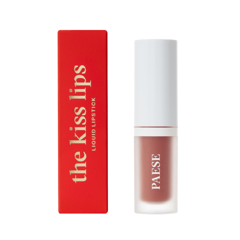 PAESE THE KISS LIPS LIQUID LIPSTICK 01 NUDE BEIGE PAESE THE KISS LIPS LIQUID LIPSTICK 01 NUDE BEIGE