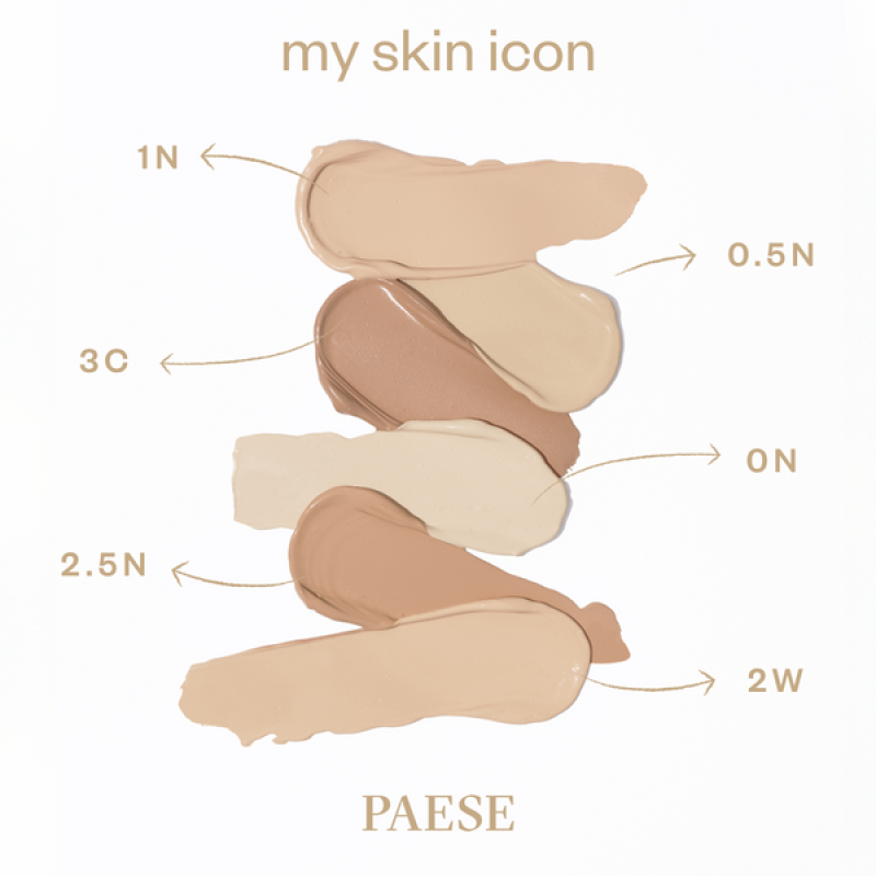 PAESE MY SKIN ICON MATTIFYING FOUNDATION 2W WARM BEIGE PAESE MY SKIN ICON MATTIFYING FOUNDATION 2W WARM BEIGE