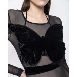 Agnė Kuzmickaitė BLACK BUTTERFLY TOP + MESH BODYSUIT